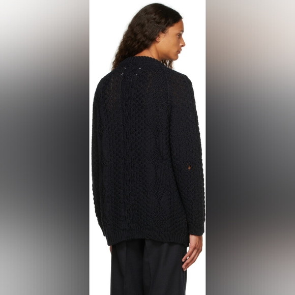 Maison Martin Margiela reverse cable knit sweater size M BNWT - Picture 3 of 16